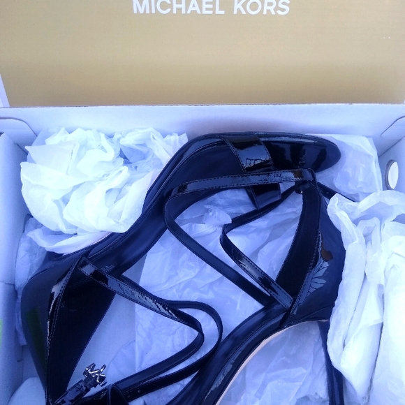 Michael Kors Shoes - Michael Kors Patent Leather Sexy Christmas Sandals